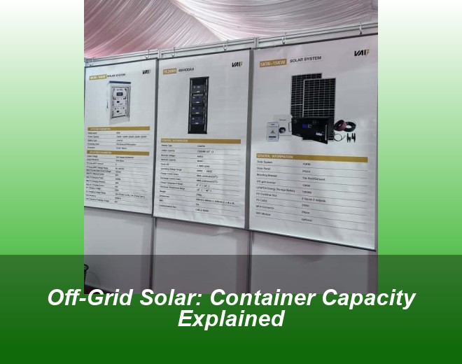 Off-Grid Solar: Container Capacity Explained